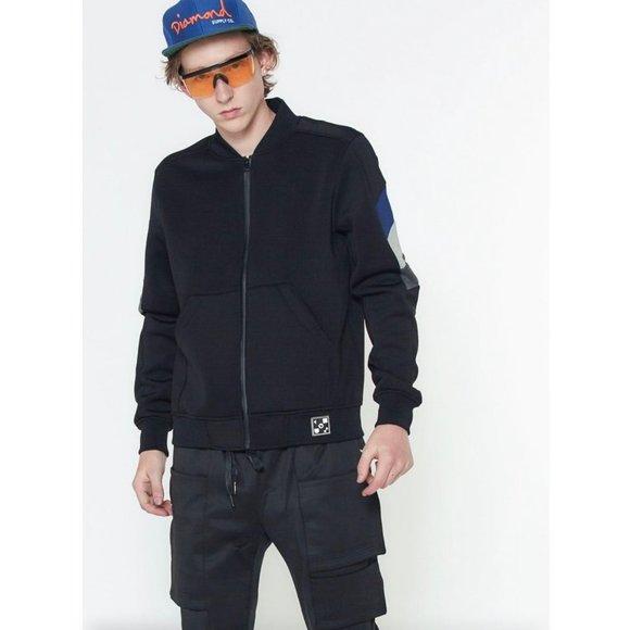Konus Me’s Jacket Full On Zipper Minimalist Black Sz L NWOT - Picture 1 of 8